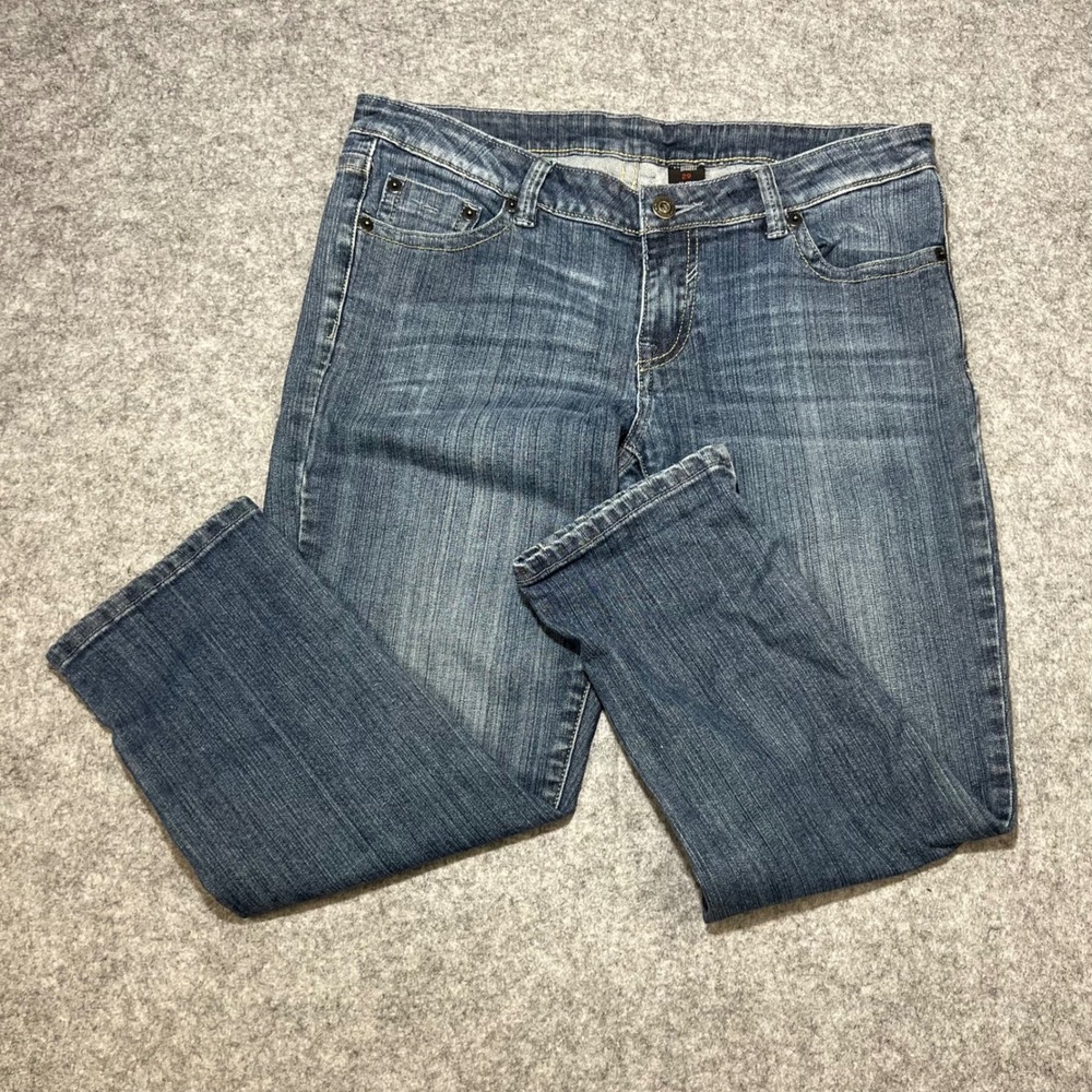 Buffalo Jeans‎ Womens Size 29 Blue Wash Denim Capri Pants Stretch Cotton Blend